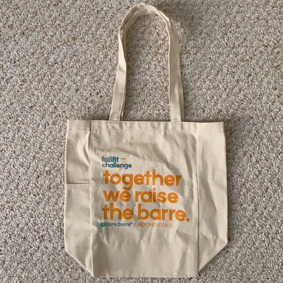NEW Pure Barre X Beyond Yoga Canvas Tote - Picture 2 of 3